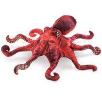 Hand Puppet Folkmanis Red Octopus para bebês e crianças Hand Puppet Folkmanis Red Octopus para bebês e crianças