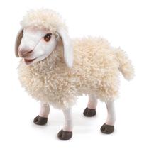 Hand Puppet Folkmanis Woolly Sheep creme/branco Hand Puppet Folkmanis Woolly Sheep creme/branco