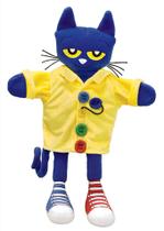 Hand Puppet MerryMakers Pete the Cat e seus quatro botões divertidos