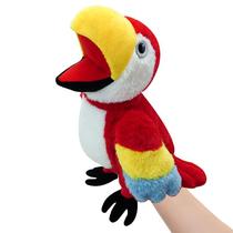Hand Puppet okegztoa Parrot para crianças 13,8 polegadas com boca móvel Hand Puppet okegztoa Parrot para crianças 13,8 polegadas com boca móvel