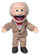 Hand Puppet Silly Puppets Peach Grandfather de 14 polegadas de altura Hand Puppet Silly Puppets Peach Grandfather de 14 polegadas de altura