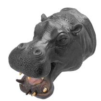 Hand Puppet Yolococa Hippopotamus, látex realista para crianças