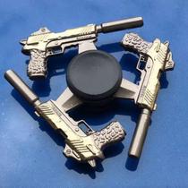 Hand Spinner Aço Fosco Tommy Gun - Mega Block Toys