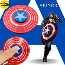 Hand Spinner Brinquedo Infantil Relaxamento Anti-stress Escudo Capitão América - Reis Variedades