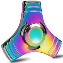 Hand Spinner Creative Rainbow Three Leaf Zinc Alloy Metal