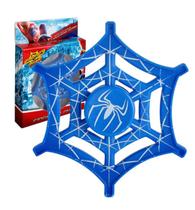 Hand Spinner Giratório Homem Aranha Teia Azul Fidget Toy