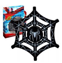 Hand Spinner Giratório Homem Aranha Teia Preta Fidget Toy