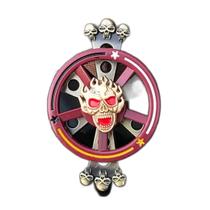 Hand Spinner Giroscópio Giro Interno Externo Caveira Red