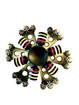 Hand Spinner Metal Giro Interno E Externo Caveira Blue