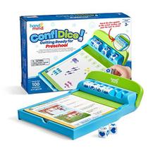 hand2mind ConfiDice! Preparação para o Jardim de Infância - Aprendizagem Matemática e Leitura - 100 Atividades e Jogos