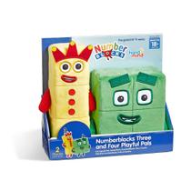 hand2mind Numberblocks Três e Quatro Amigos Brincalhões, Cartoo