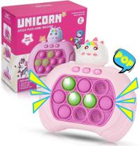 Handheld Fast Push Bubble Game, Unicorn Quick Push Console Game, Pop Fidget