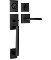 HandleSet Berlin Modisch Front Door Entry Iron Black Finish