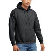 Hanes mens Pullover Ecosmart Moletom Encapuzado Hoody, Charcoal Heather, Medium US