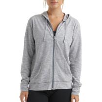 Hanes Moletom Feminino com Zíper Completo Cinza Tamanho G