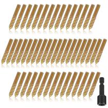 Hanger Bolts Hicarer, pacote com 50, 3/8-16 x 7,62 cm, cabeça dupla Hanger Bolts Hicarer, pacote com 50, 3/8-16 x 7,62 cm, cabeça dupla