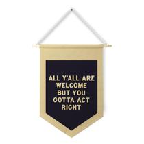 Hanging Pennant Banner Qpenm Welcome All Y'all Y'all At Right Hanging Pennant Banner Qpenm Welcome All Y'all Y'all At Right