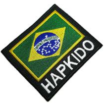Hapkido bandeira Brasil patch bordado passar a ferro costura Hapkido bandeira Brasil patch bordado passar a ferro costura