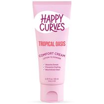 HAPPY CURVES Creme Antiatrito e Controle de Odor em Loção que Vira Pó para Mulheres: Creme sem Alumínio para Partes Íntimas, Abaixo dos Seios e Corpo 66 ml (1 unidade, Tropical Oasis)