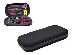 Hard Case Premium Porta Estojo Estetoscópio Rígido Zíper Littmann Universal Médico Enfermagem Equipa