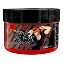 Hard Hair Gel Mega Ultra Hard Vermelho 240g