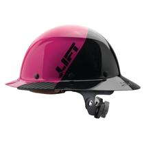Hard Hat LIFT Safety, resina de fibra DAX, aba cheia, rosa, preto Hard Hat LIFT Safety, resina de fibra DAX, aba cheia, rosa, preto