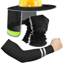 Hard Hat Sun Hard Hat de alta visibilidade com guarda-sol no pescoço Hard Hat Sun Hard Hat de alta visibilidade com guarda-sol no pescoço