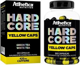 Hardcore Yellow Caps Hardcore Series - 120 Cápsulas 400mg Cafeína, Athletica Nutrition