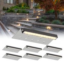 Hardscape Lights HIBOITEC 7" LED 12-24V IP67 à prova d'água, pacote com 6