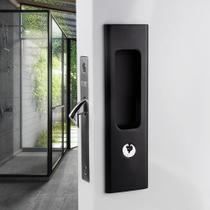 Hardware de fechadura de porta de bolso GIFSIN Privacy 6,3” preto fosco Hardware de fechadura de porta de bolso GIFSIN Privacy 6,3” preto fosco
