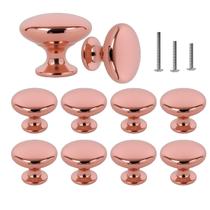 Hardware de gabinete OctinPris 30mm Rosegold Mushroom Knobs