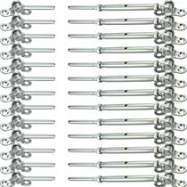 Hardware de trilhos de cabos Challcrea Stainless Steel T316 30 pares