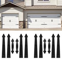 Hardware decorativo magnético para porta de garagem 8 dobradiças e 4 alças Hardware decorativo magnético para porta de garagem 8 dobradiças e 4 alças