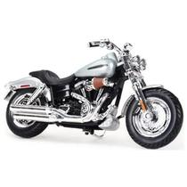 Harley miniatura 2009 fxdfse: escala 1/18 para meninos