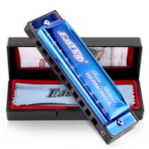 Harmonica East Top Blues Key C 10 buracos e 20 tons para adultos Harmonica East Top Blues Key C 10 buracos e 20 tons para adultos