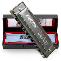 Harmonica East Top Diatonic Blues Deluxe Key C 10 Holes