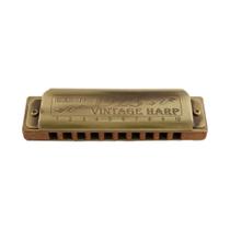 Harmonica Gaita Vintage Harp HB 1923 Corpo de Madeira 1020G em G (Sol) - Hering