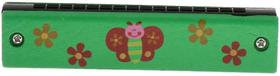 Harmonica Wood Cartoon Double 16 furos para crianças Harmonica Wood Cartoon Double 16 furos para crianças