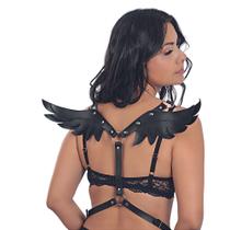 Harness Angel com Asas - Acessório Fetichista em Couro Harness Angel com Asas - Acessório Fetichista em Couro