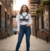 Harness Arreio de Busto Lingerie Tiras Elásticas Plus Size Ajustável