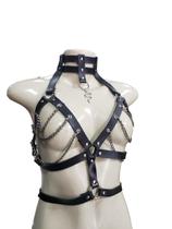 Harness com corrente+ pingente de cobra Blackmoon