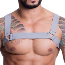 Harness Em Elástico Cinza Com Triângulo Harness Em Elástico Cinza Com Triângulo