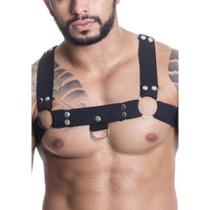 Harness em Elástico com Metal - Preto