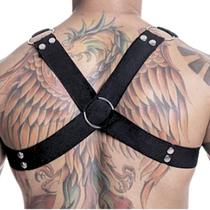 Harness Em Elastico Cruzado Com Detalher em Metal