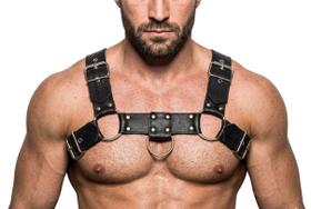 Harness em H Luxo BY023 Couro Legítimo Harness em H Luxo BY023 Couro Legítimo