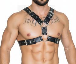 Harness em Y Luxo BY024 Couro Legítimo Harness em Y Luxo BY024 Couro Legítimo