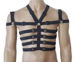 Harness Masculino arreio de busto em elastico Skeleton