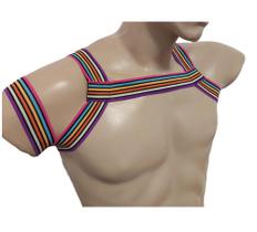 Harness Masculino Cinto De Arnês Com Bracelete Colorido Lgbt