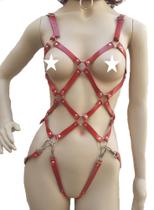 Harness Mettallica BY030 Couro Legítimo