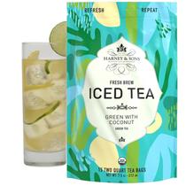 Harney & Sons Té Verde Orgánico con Coco Fresh Brew 15 Bolsitas